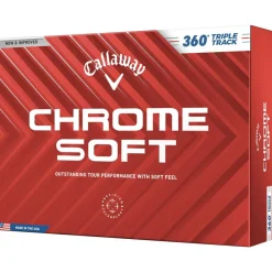 Balles neuves Callaway Golf Chrome Soft 360 Triple Track White