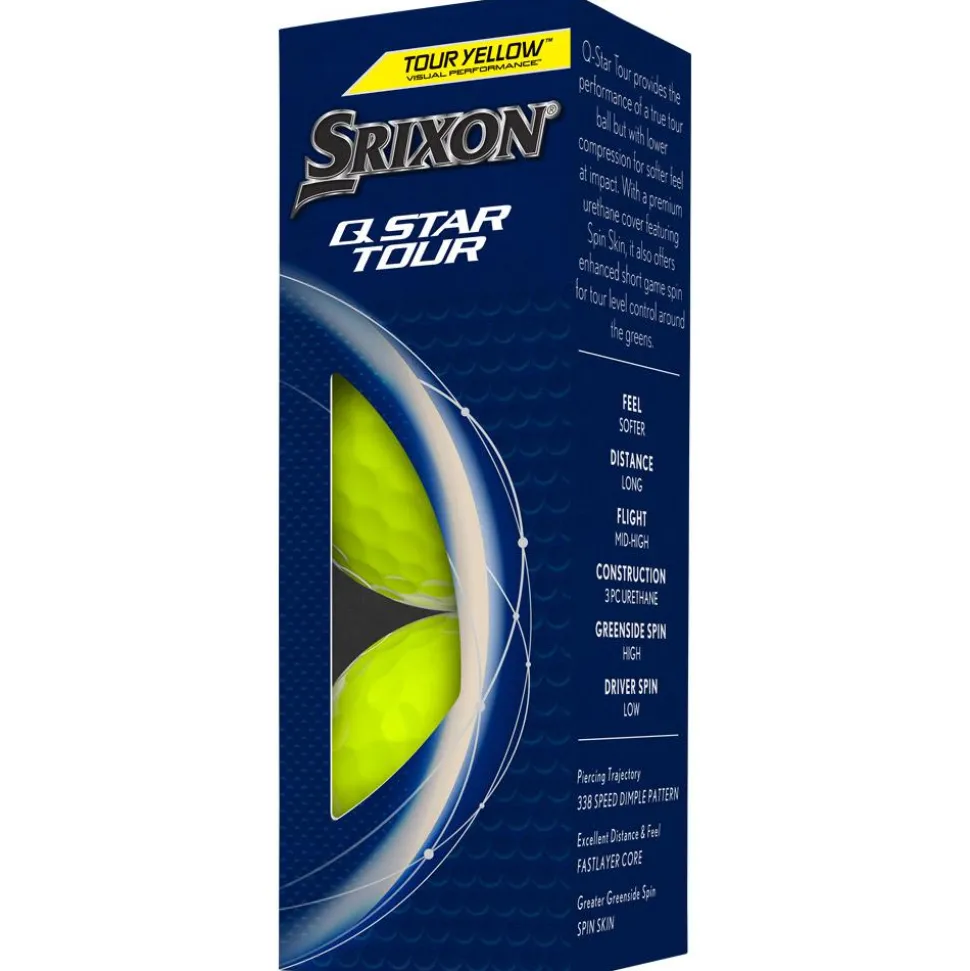 Balles neuves Srixon Q-Star Tour 5 Yellow