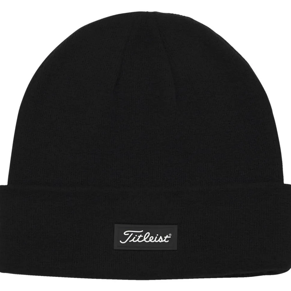 Bonnet Titleist Charleston Cuff Knit Black White