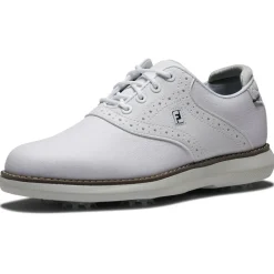 Chaussures avec crampons Footjoy Junior Traditions White White Grey