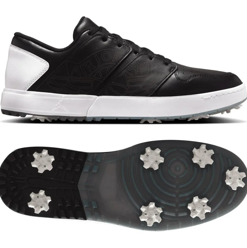 Chaussures avec crampons Nike Jordan Nu Retro 1 G Black White Cool Grey
