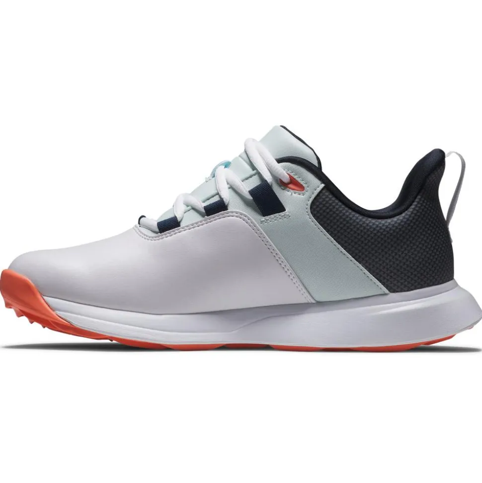 Chaussures sans crampons Footjoy Prolite Women White Blue Coral
