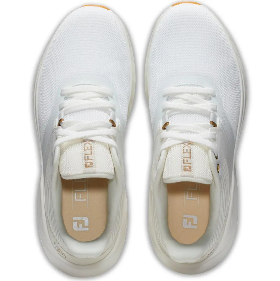 Chaussures sans crampons Footjoy Flex Women White Beige
