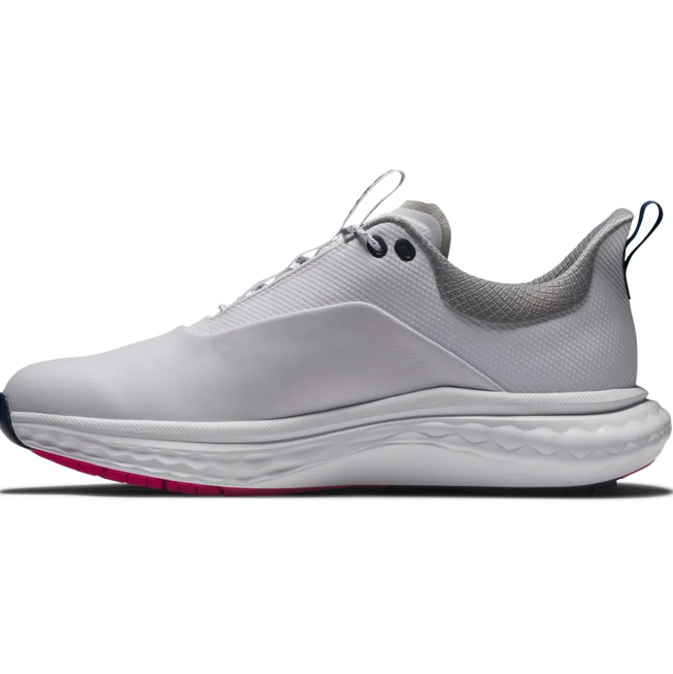 Chaussures sans crampons Footjoy Quantum White Blue Pink
