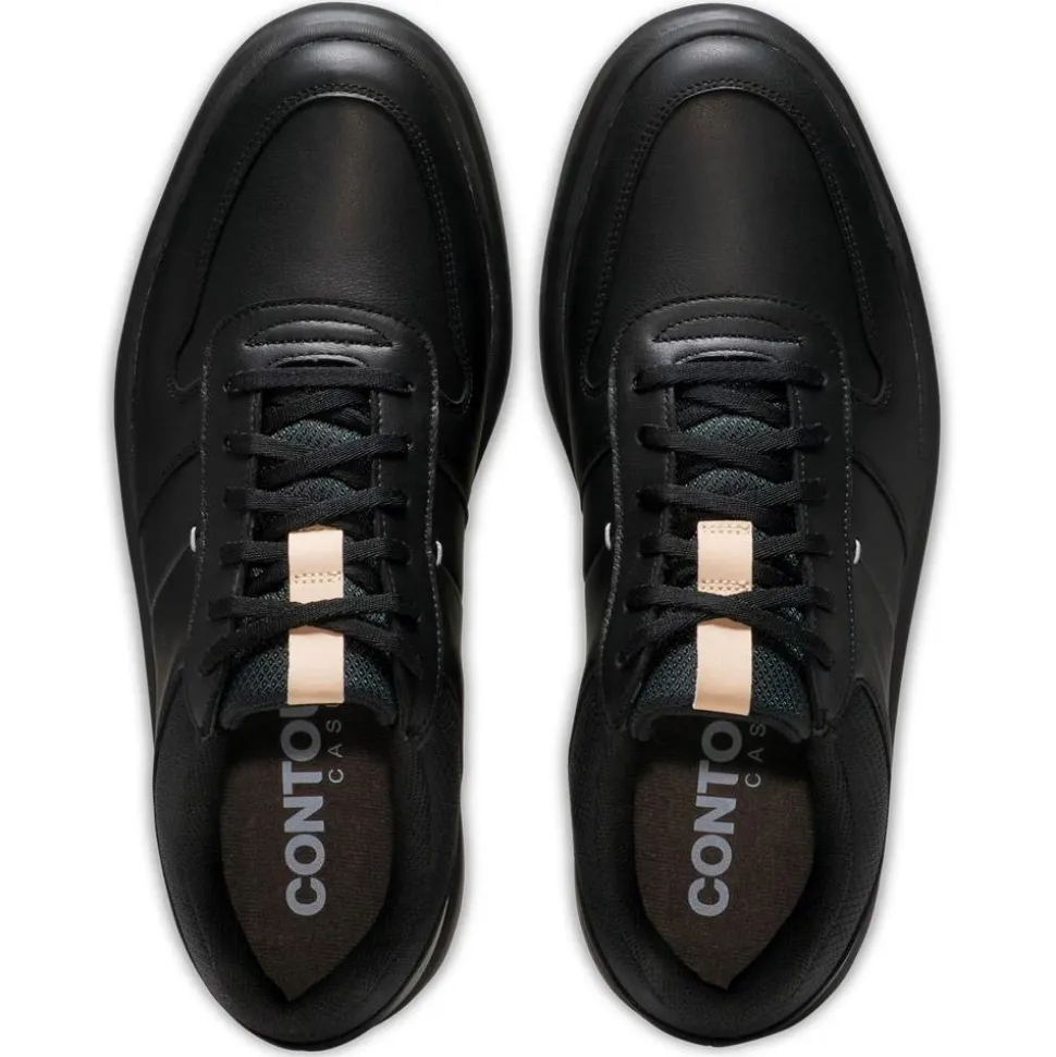 Chaussures sans crampons Footjoy Contour Casual Black Black Tan