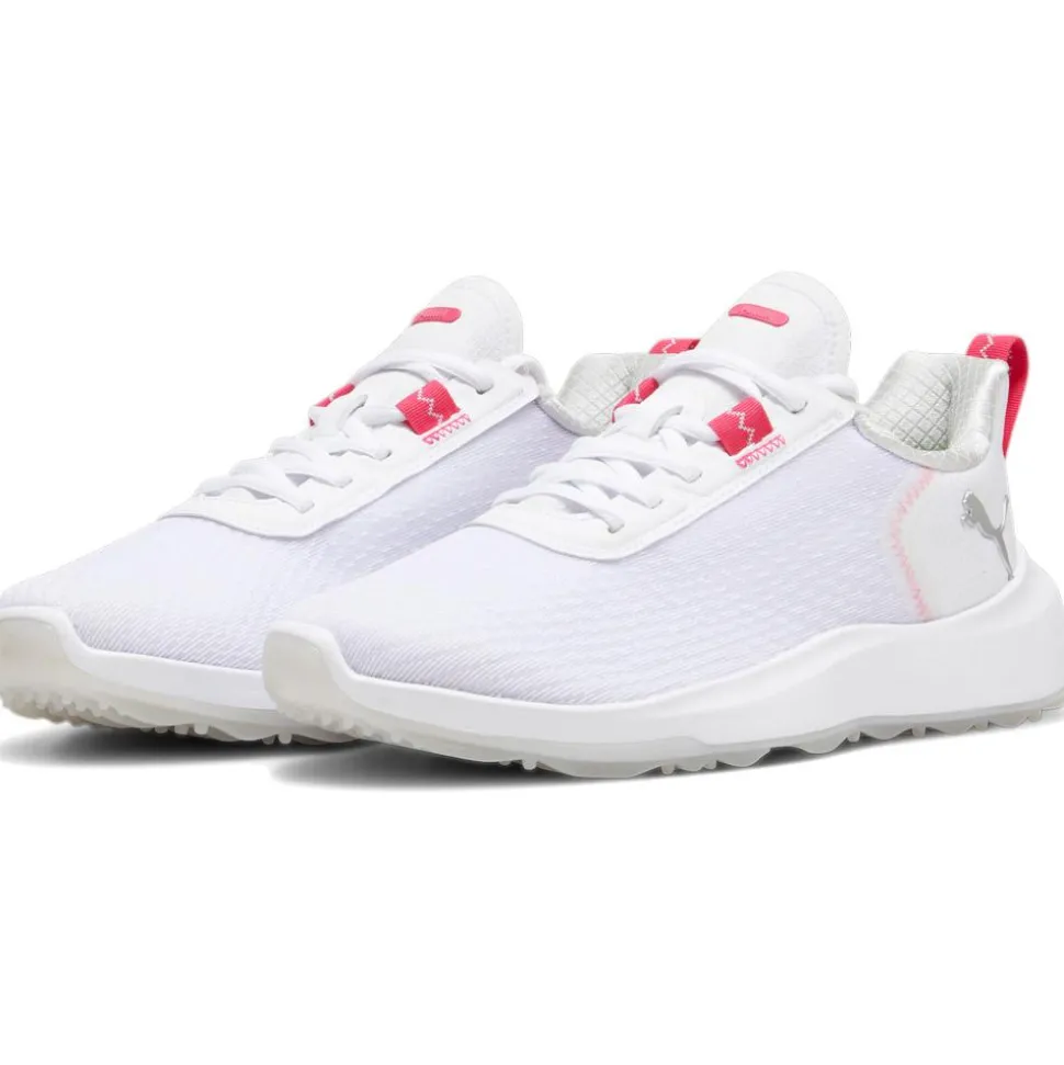 Chaussures sans crampons Puma Golf Fusion Crush Sport W White Garnet Rose
