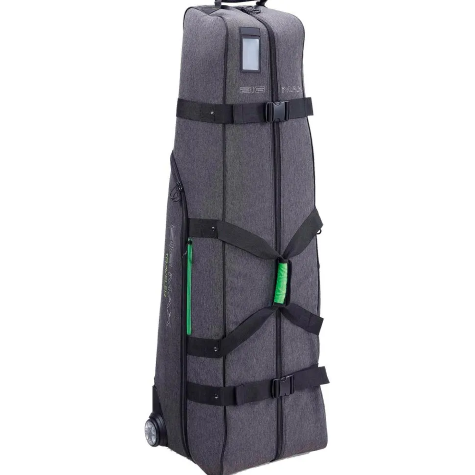 Housse de voyage de sacs de golf Big Max Traveler Travelcover Storm Charcoal Lime