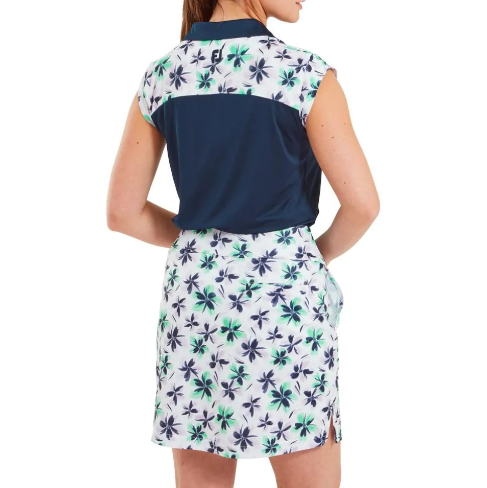 Jupe Footjoy Floral Prnt Knit Lavender Mint Navy