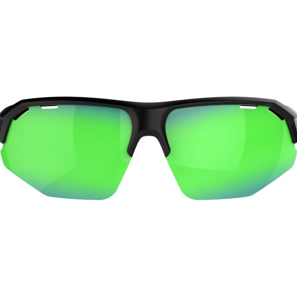 Lunettes de soleil AZR Galibier Mat Noir Multicouche Vert