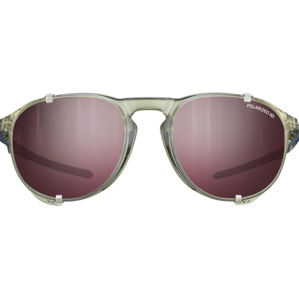 Lunettes de soleil Julbo Millenium Vert Army Translucide Brillant Blanc Bleu Spectron Hd 3 Polarized