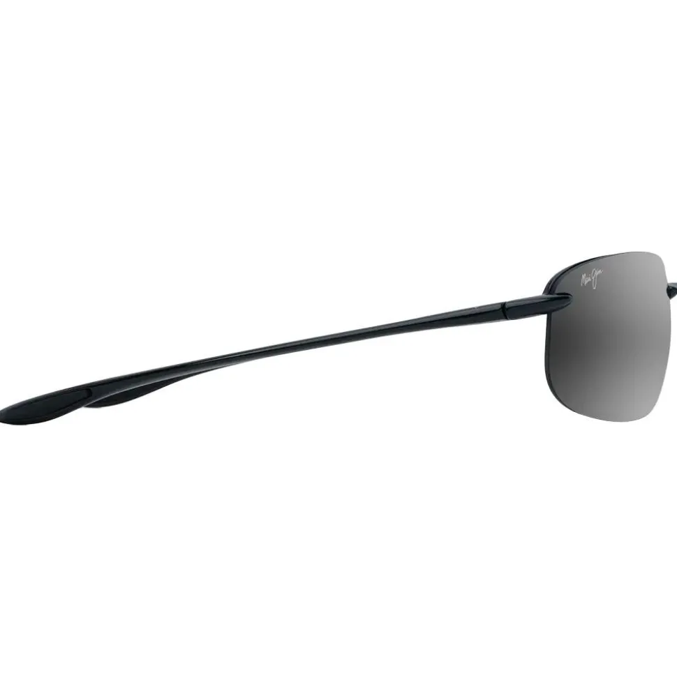 Lunettes de soleil Maui Jim Ho'okipa Xlarge Noir Brillant Neutral Grey MauiPure