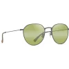 Lunettes de soleil Maui Jim Kauwela Translucide Brun Shiny Ruthénium Maui Ht MauiPure
