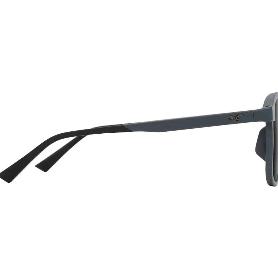 Lunettes de soleil Maui Jim Makuahine Asian Fit Gris Foncé Mat Neutral Grey Minéral Superthin