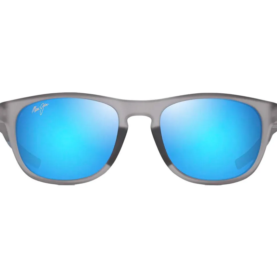 Lunettes de soleil Maui Jim Melemele Matte Translucide Grey Hawaii Blue MauiUltra