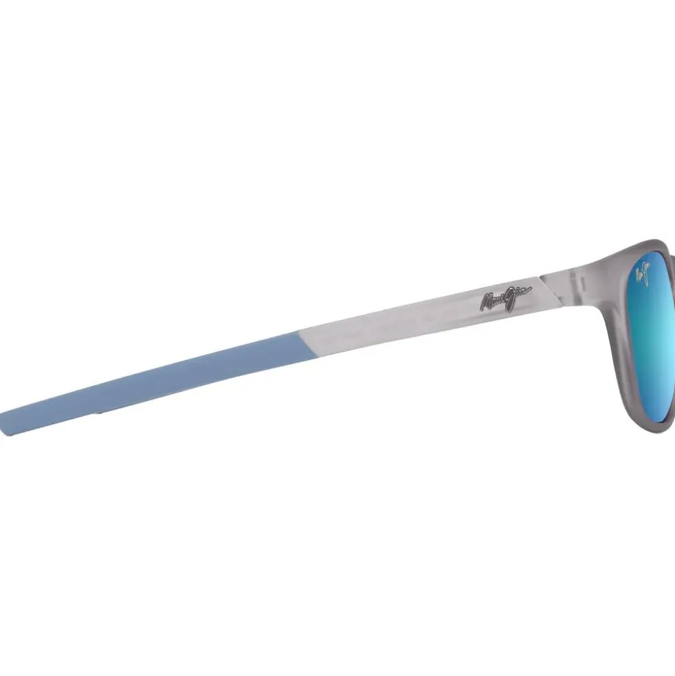 Lunettes de soleil Maui Jim Melemele Matte Translucide Grey Hawaii Blue MauiUltra
