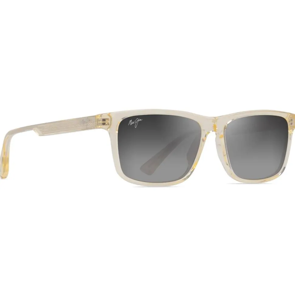 Lunettes de soleil Maui Jim Okina Shiny Amarillo Claro Translucide Neutral Grey Minéral Superthin