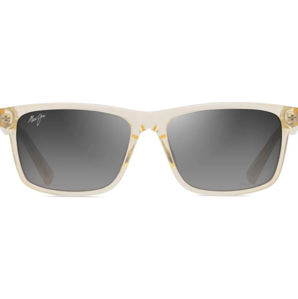 Lunettes de soleil Maui Jim Okina Shiny Amarillo Claro Translucide Neutral Grey Minéral Superthin