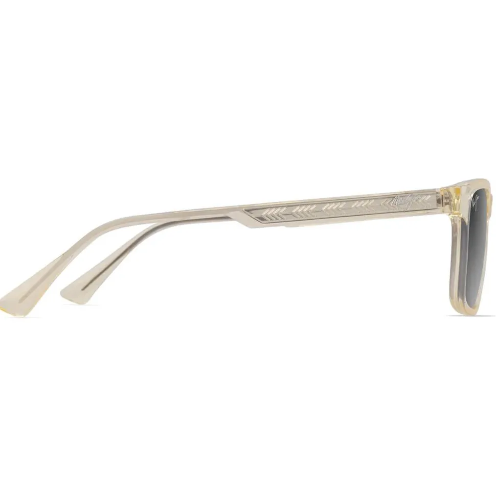 Lunettes de soleil Maui Jim Okina Shiny Amarillo Claro Translucide Neutral Grey Minéral Superthin