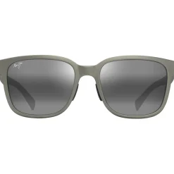 Lunettes de soleil Maui Jim Paulele Asian Fit Gris vert mat Gris Neutre Minéral Superthin