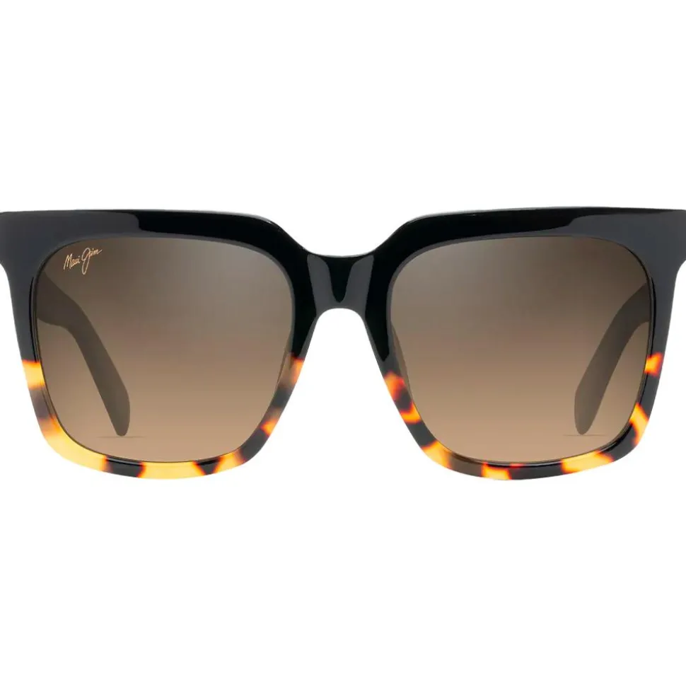 Lunettes de soleil Maui Jim Rooftops Noir Ecaille Hcl Bronze Mineral Superthin
