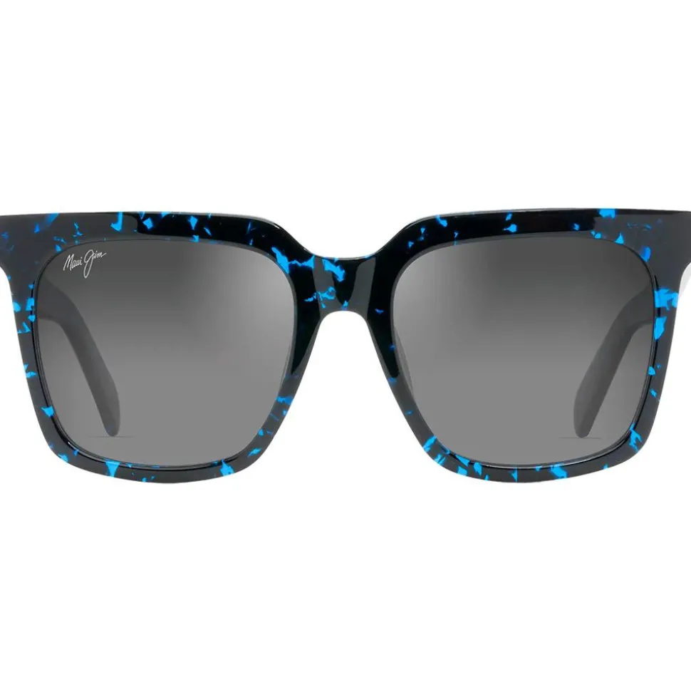 Lunettes de soleil Maui Jim Rooftops Tortue Bleue Neutral Grey Mineral Superthin