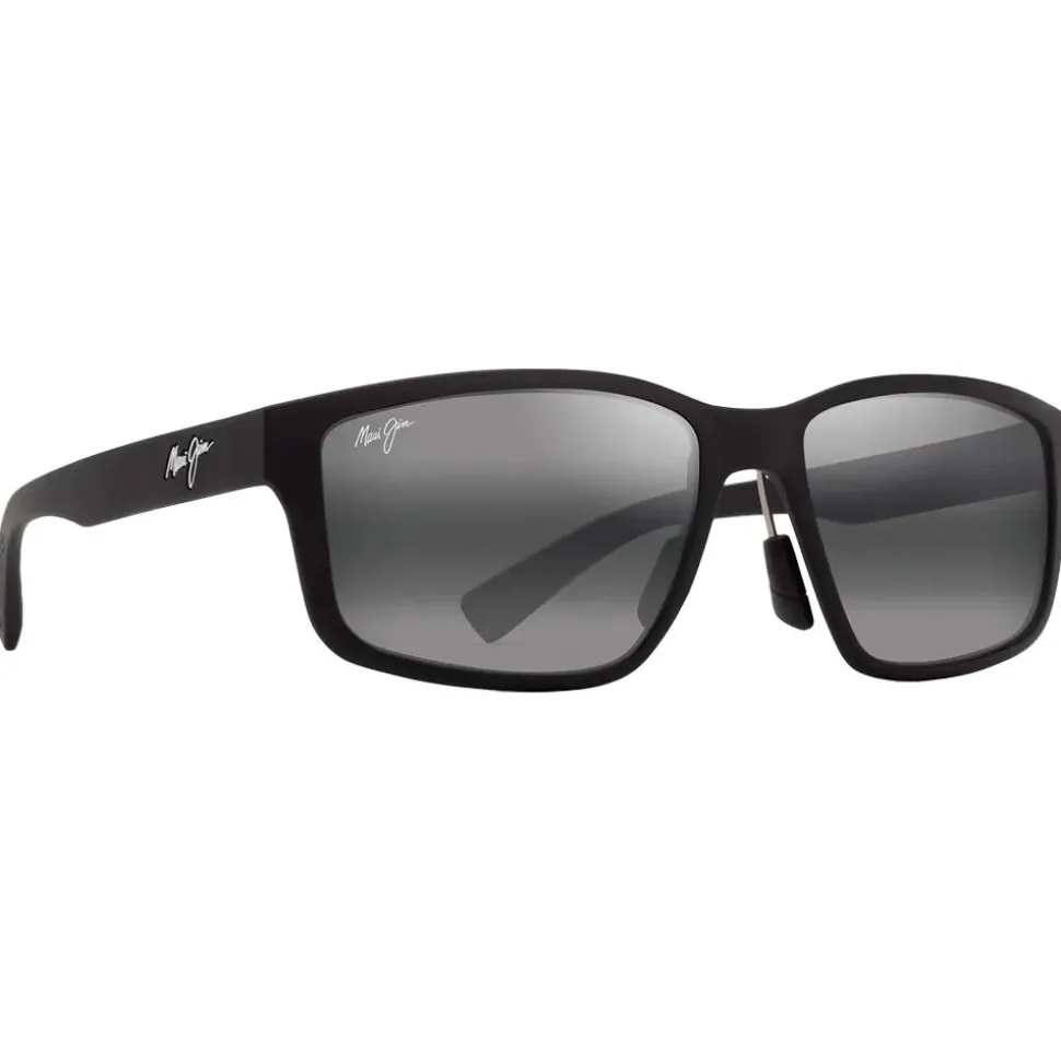 Lunettes de soleil Maui Jim Walewaha Asian Fit Matte Black Neutral Grey Mineral Superthin