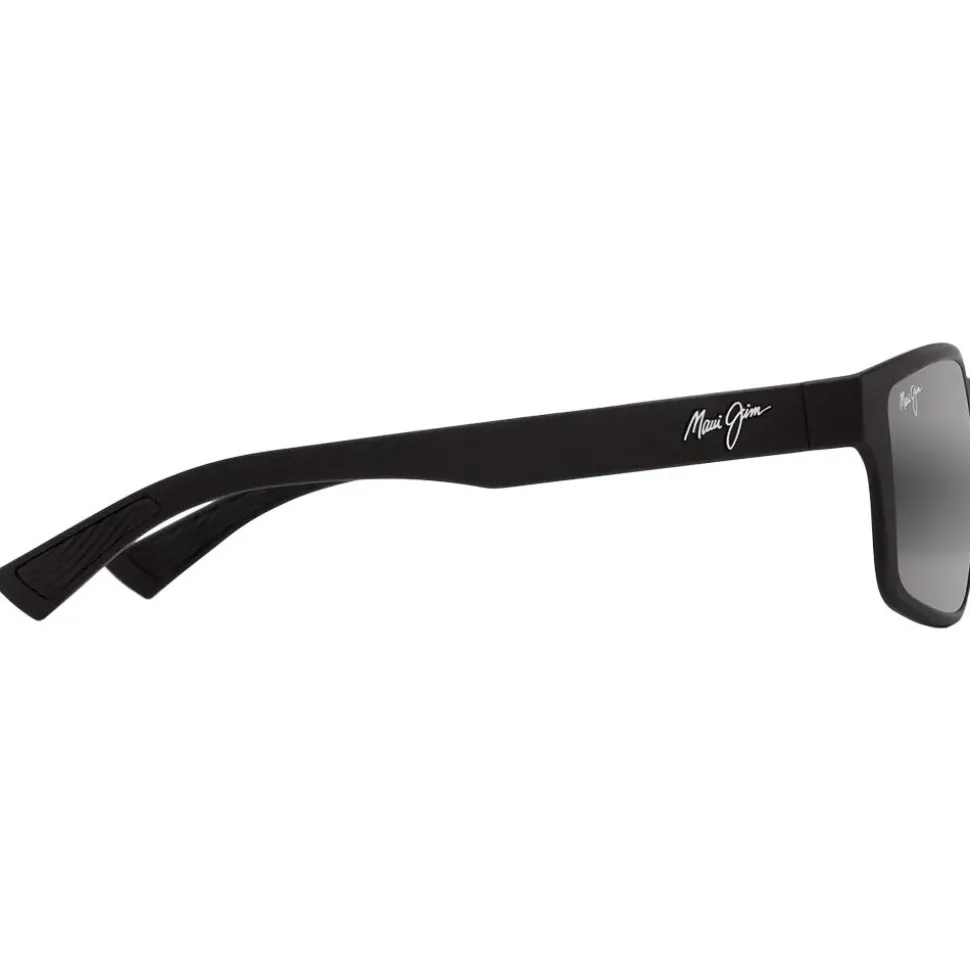 Lunettes de soleil Maui Jim Walewaha Asian Fit Matte Black Neutral Grey Mineral Superthin