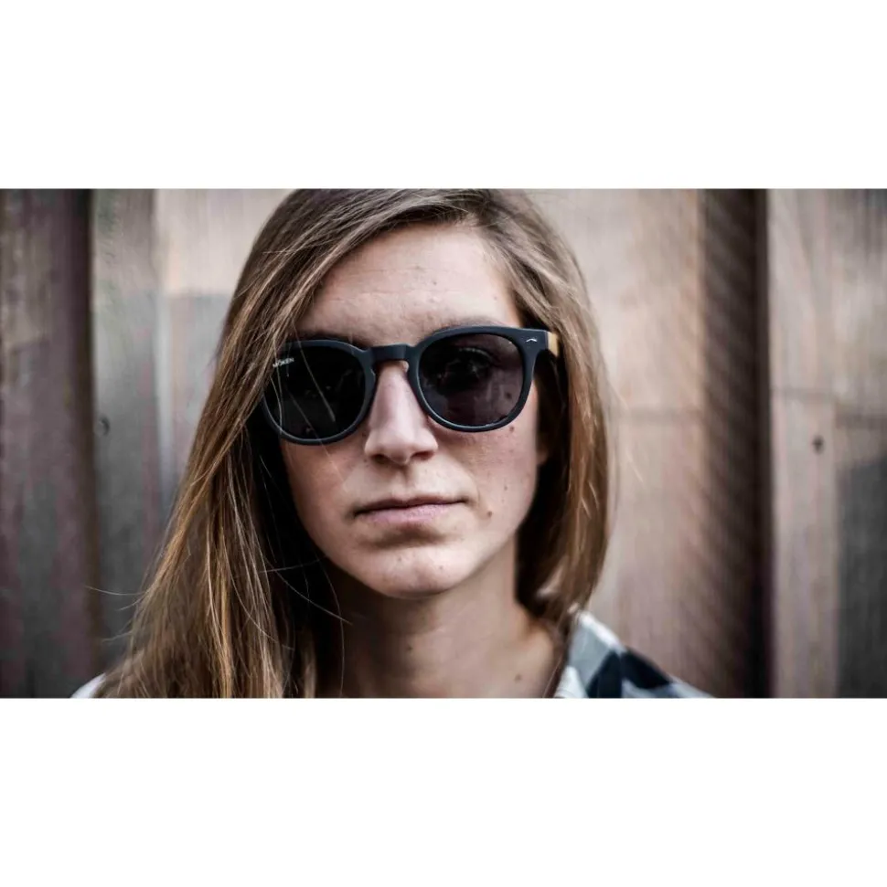 Lunettes de soleil Moken Vision Woody Black Wood Grey Cat 3 Polarized