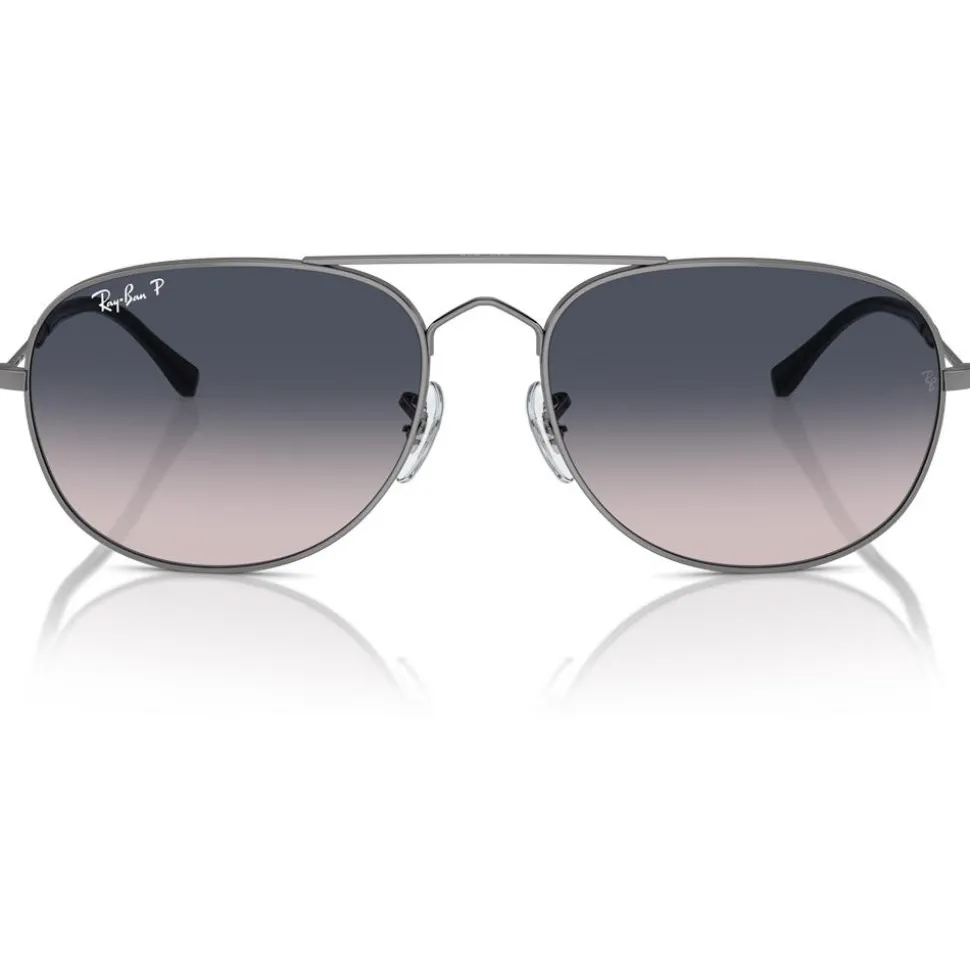 Lunettes de soleil Ray Ban RB3735 Bain Bridge Polished Gunmetal Polar Blue