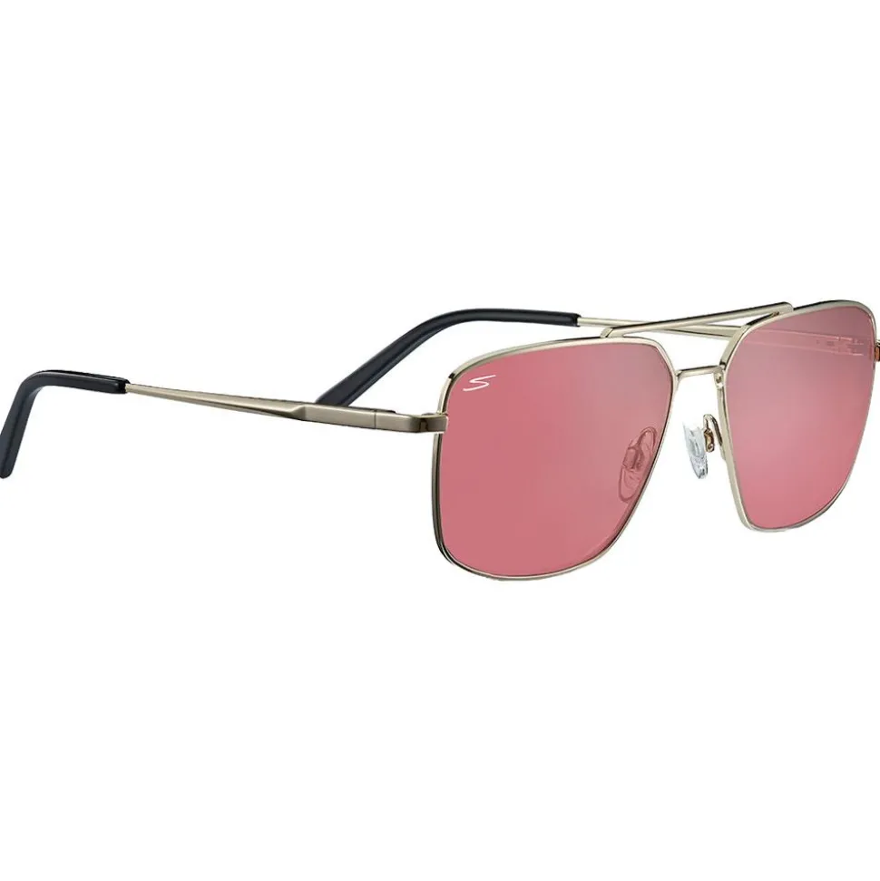 Lunettes de soleil Serengeti Aitkin Shiny Light Gold Saturn Sedona