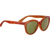 Lunettes de soleil Serengeti Endee Shiny Milky Vintage Tortoise Saturn 555nm