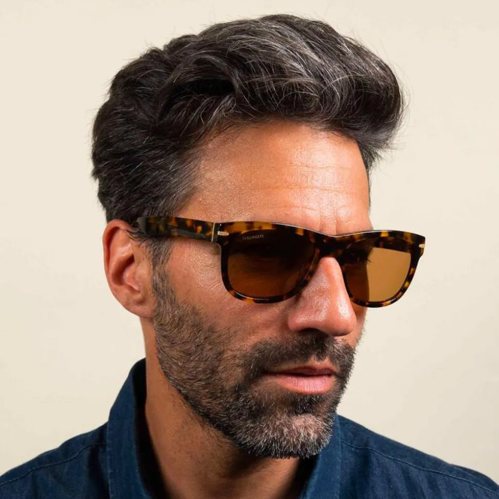 Lunettes de soleil Serengeti Foyt Large Shiny Tortoise Havana Mineral Drivers