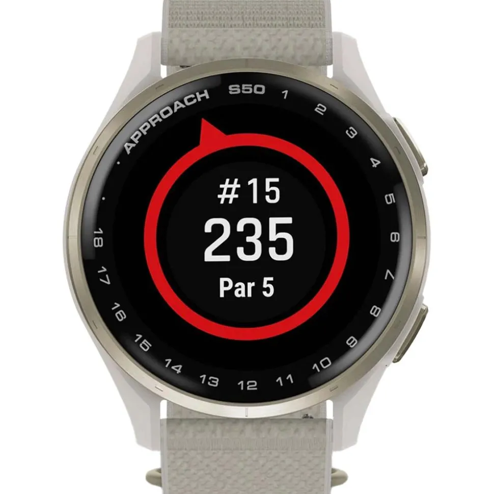 Montre GPS Garmin Approach S50 Cream Gold