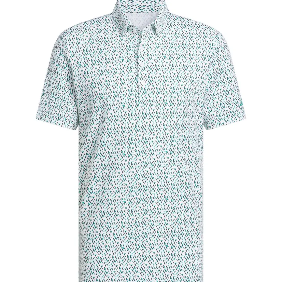 Polo adidas Ultimate365 Micro Argyle White