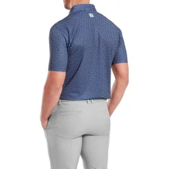 Polo Footjoy Bounce Print Pique Dark Denim
