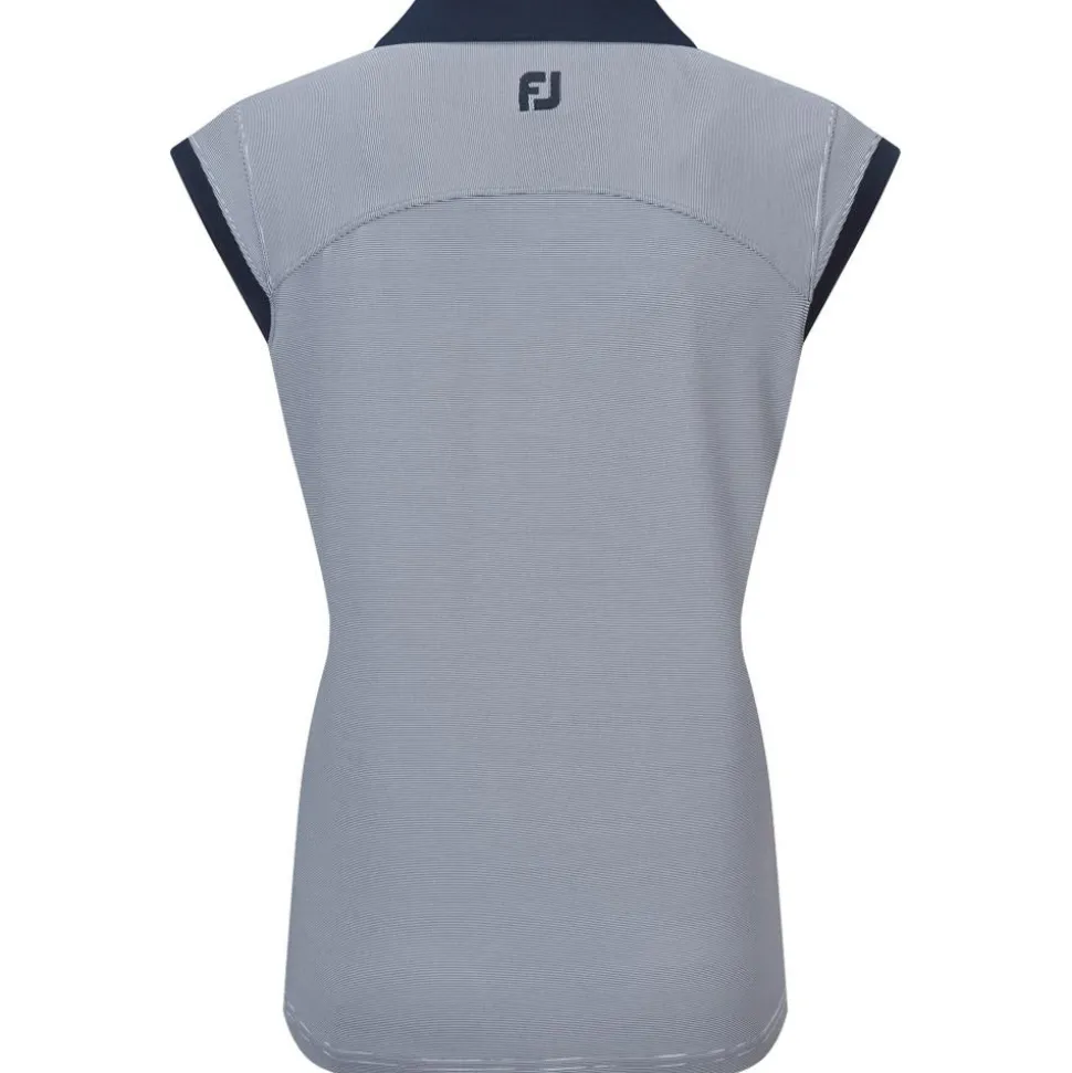 Polo Footjoy End On End Striped Lisle Navy