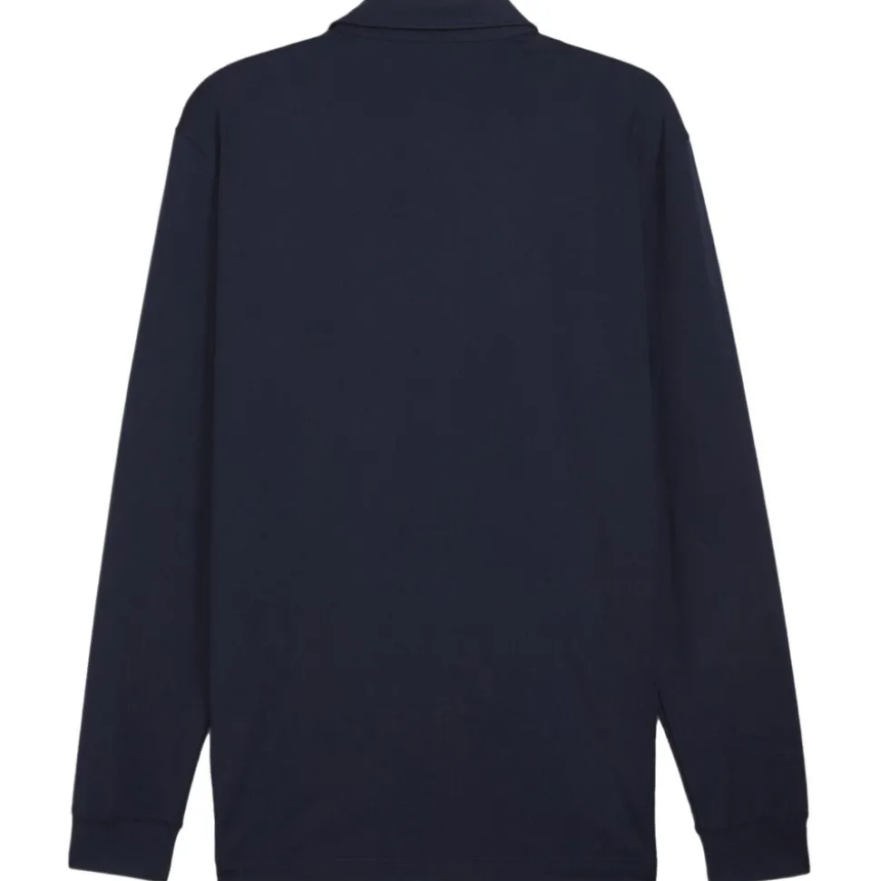 Polo Puma Golf Cloudspun Ls Midweight Polo Deep Navy Dark Sage
