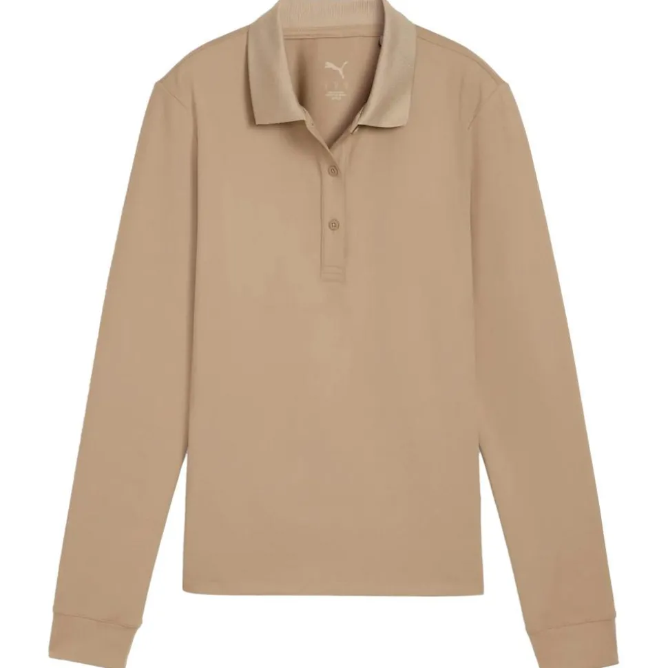 Polo Puma Golf W Cloudspun Midwght Ls Polo Ice Coffee