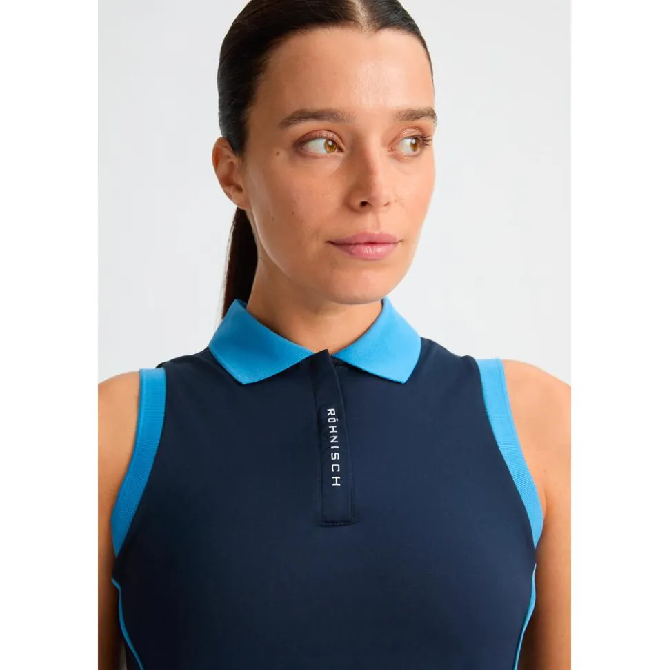 Polo Rohnisch Ultra Viola Uv Sleeveless Navy