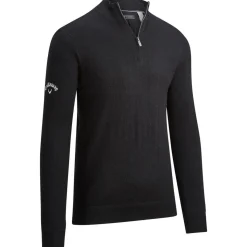 Pull Callaway Golf Windstopper 1/4 Zipped Sweater Black Ink