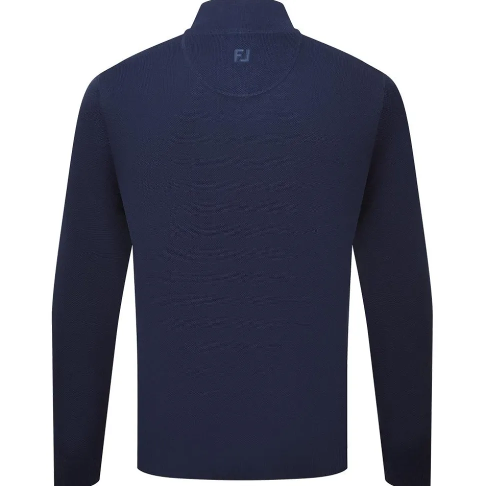 Pull Footjoy Drirelease Button Placket Sweater Navy