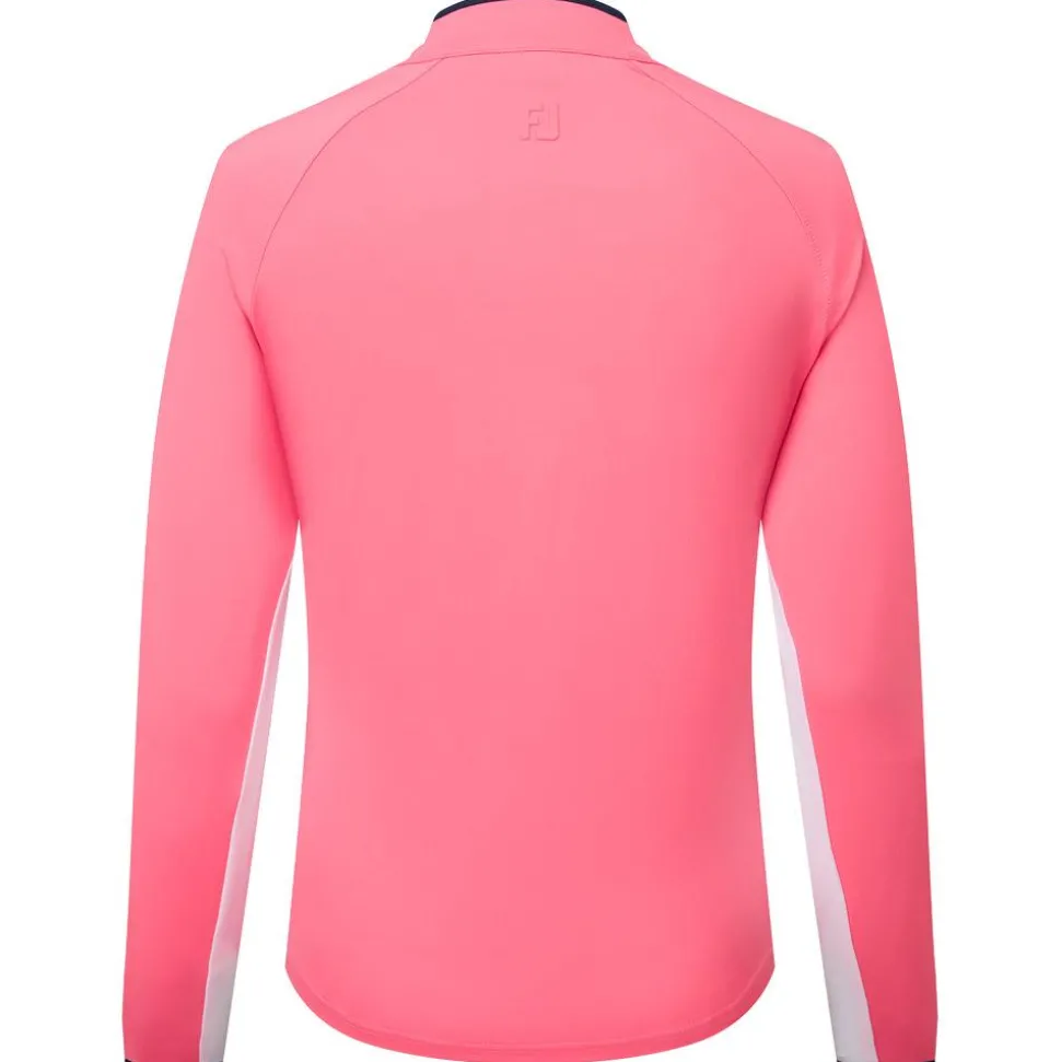 Pull Footjoy 1/4 Zip Ls Sun Pro Shirt Pink