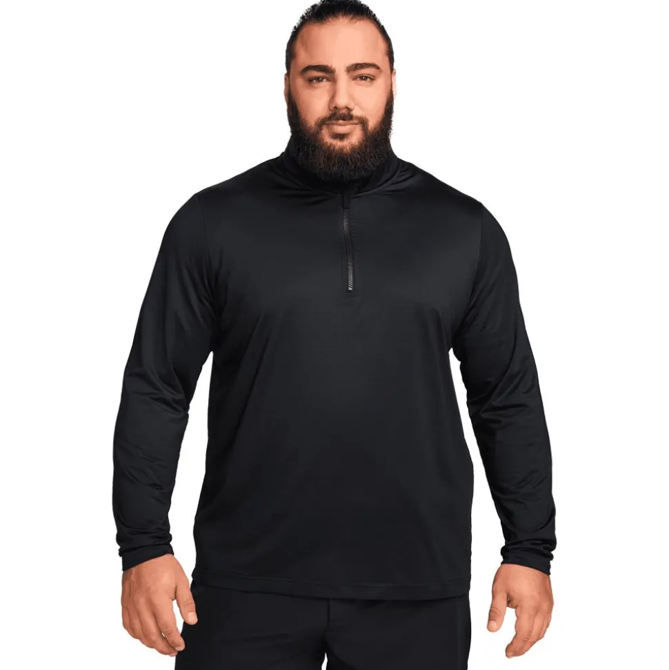 Pull Nike Dri Fit Victory Half Zip Top Black White
