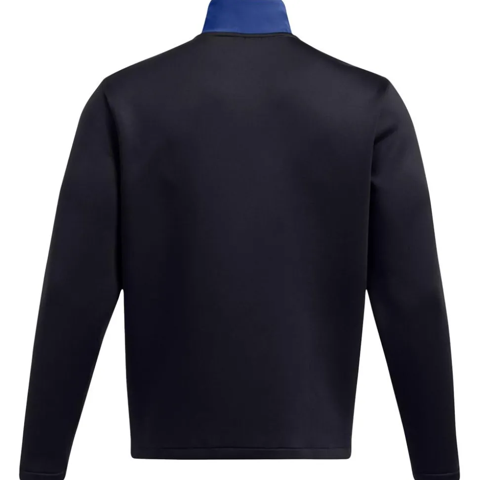 Pull Under Armour Drive Pro Storm Hybrid Half Zip Tech Blue Black Metallic Silver