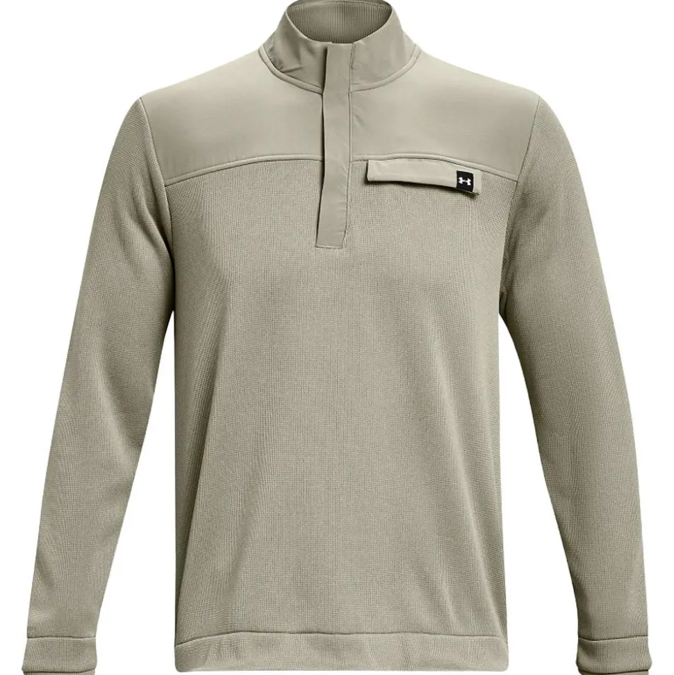 Pull Under Armour Storm Sweaterfleece Half Zip Grove Green White