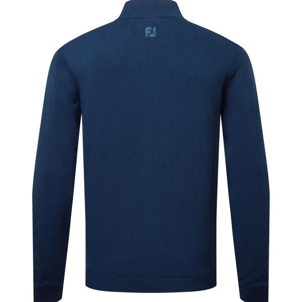Veste Footjoy Drirelease Full Zip Lined Sweater Navy