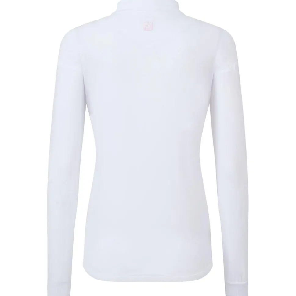 Veste Footjoy Lightweight Full-Zip Woven Jacket White With Pink Red